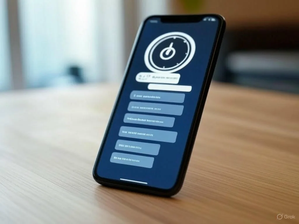 Màn hình smartphone hiển thị giao diện Chatbot bán hàng hoạt động 24/7 với biểu tượng đồng hồ liên tục và các bong bóng chat.